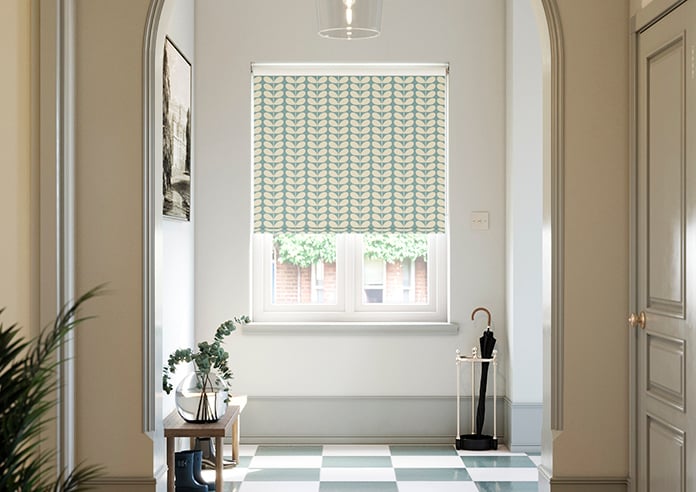 Orla Kiely Solid Stem, Duckegg - Twist&Fit Roller Blind - Image 3